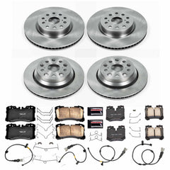 Power Stop KOE5825 Autospecialty 1-Click Daily Driver Front And Rear Brake Kit for 2010-2017 Lexus LS460 Base, L Rear Wheel Drive product image