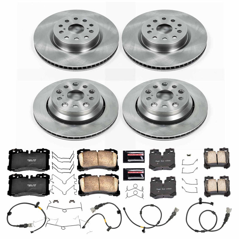 Power Stop KOE5825 Autospecialty 1-Click Daily Driver Front And Rear Brake Kit for 2010-2017 Lexus LS460 Base, L Rear Wheel Drive product image