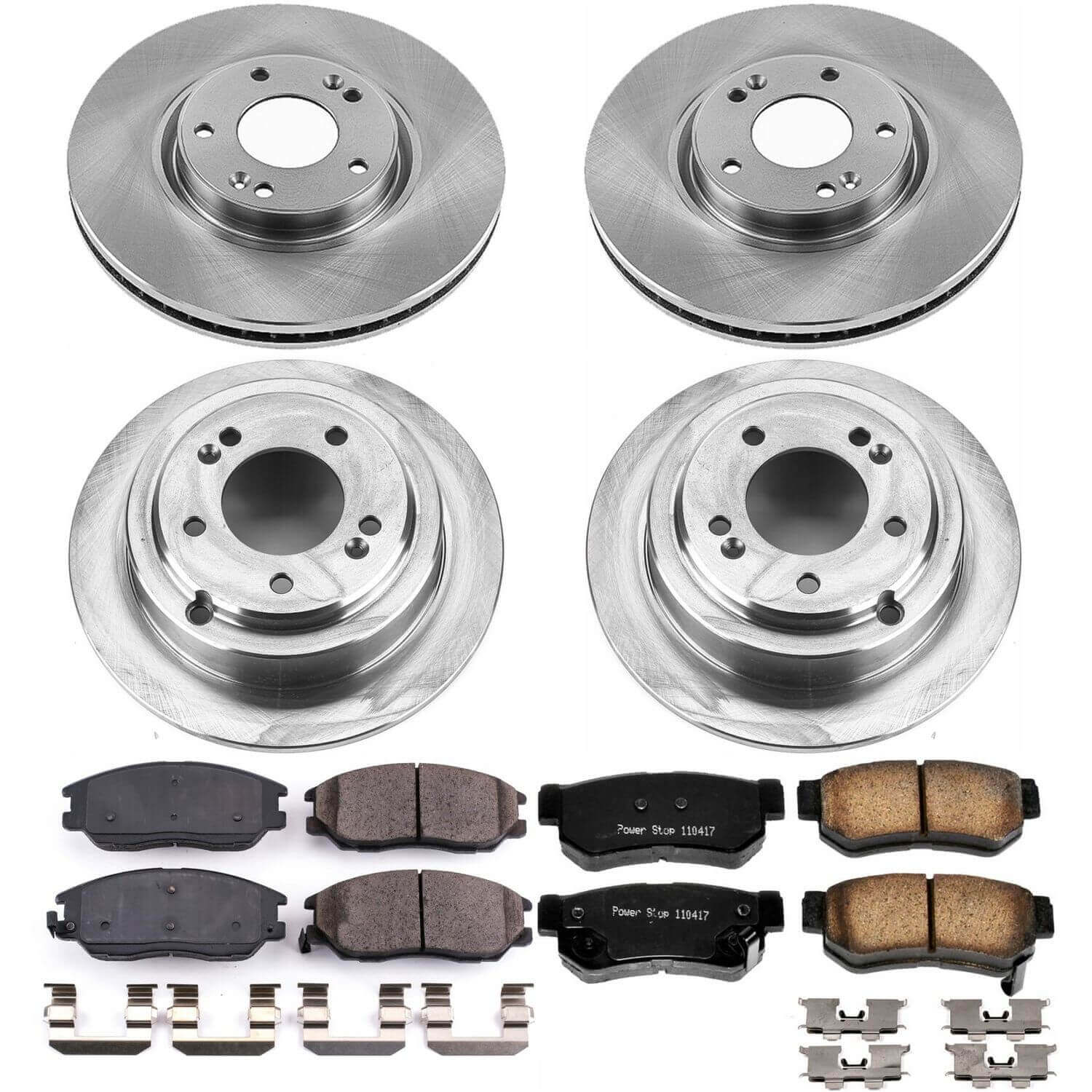 Power Stop KOE5833 Autospecialty 1-Click Daily Driver Front And Rear Brake Kit for 2004-2006 Kia Amanti product image