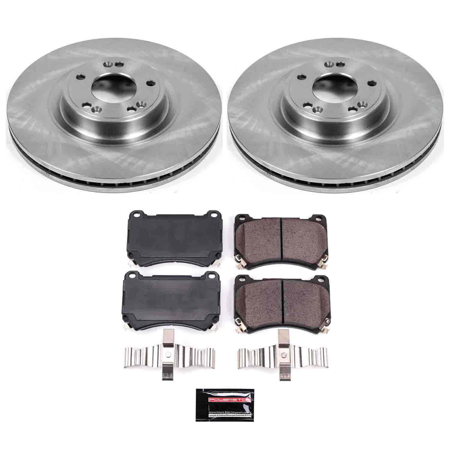 Power Stop KOE5843 Autospecialty - 1-Click Daily Driver Brake Kits (Front) for 2009-2014 Hyundai Genesis product image