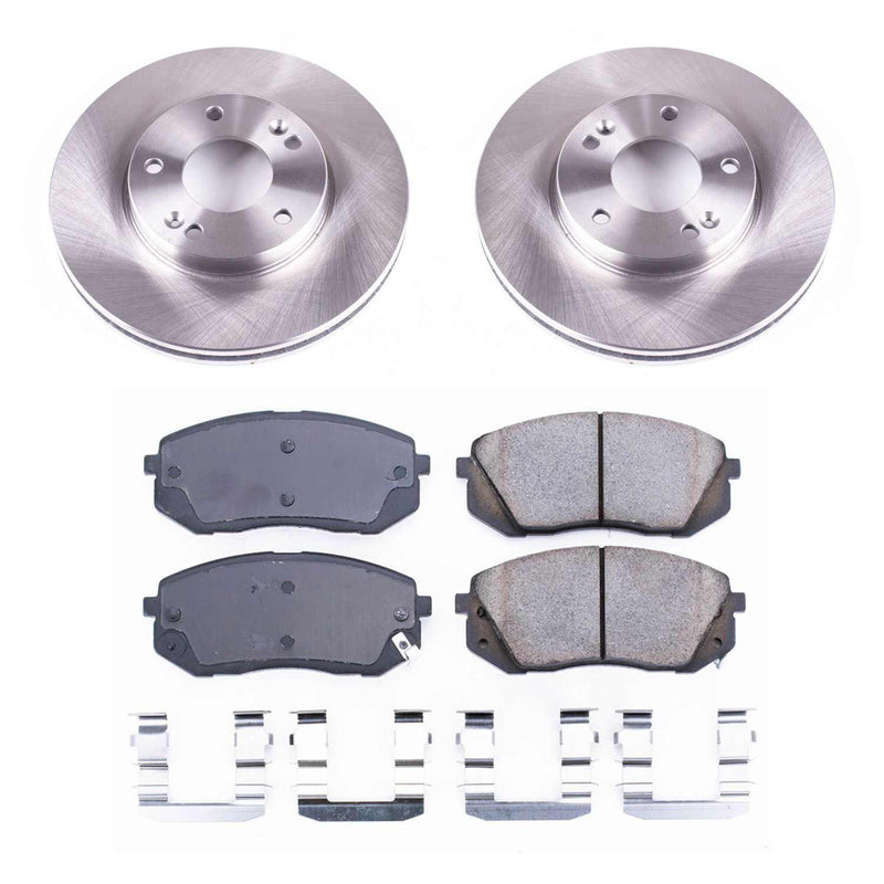 Power Stop KOE5851 Autospecialty 1-Click Daily Driver Front Brake Kit for 2007-2010 Kia Rondo product image
