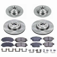 Power Stop KOE5856 Autospecialty - 1-Click Daily Driver Brake Kits (Front And Rear) for 2009-2014 Acura Tl product image