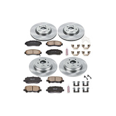 Power Stop KOE5858 Autospecialty - 1-Click Daily Driver Brake Kits (Front And Rear) for 2011-2014 Honda Odyssey product image