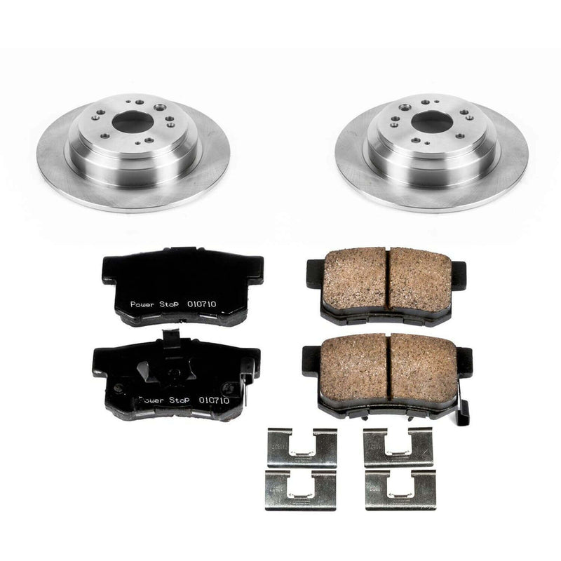 Power Stop KOE5859 Autospecialty 1-Click Daily Driver Plain Rotor Rear Brake Kit for 2010-2015 Honda Accord Crosstour product image