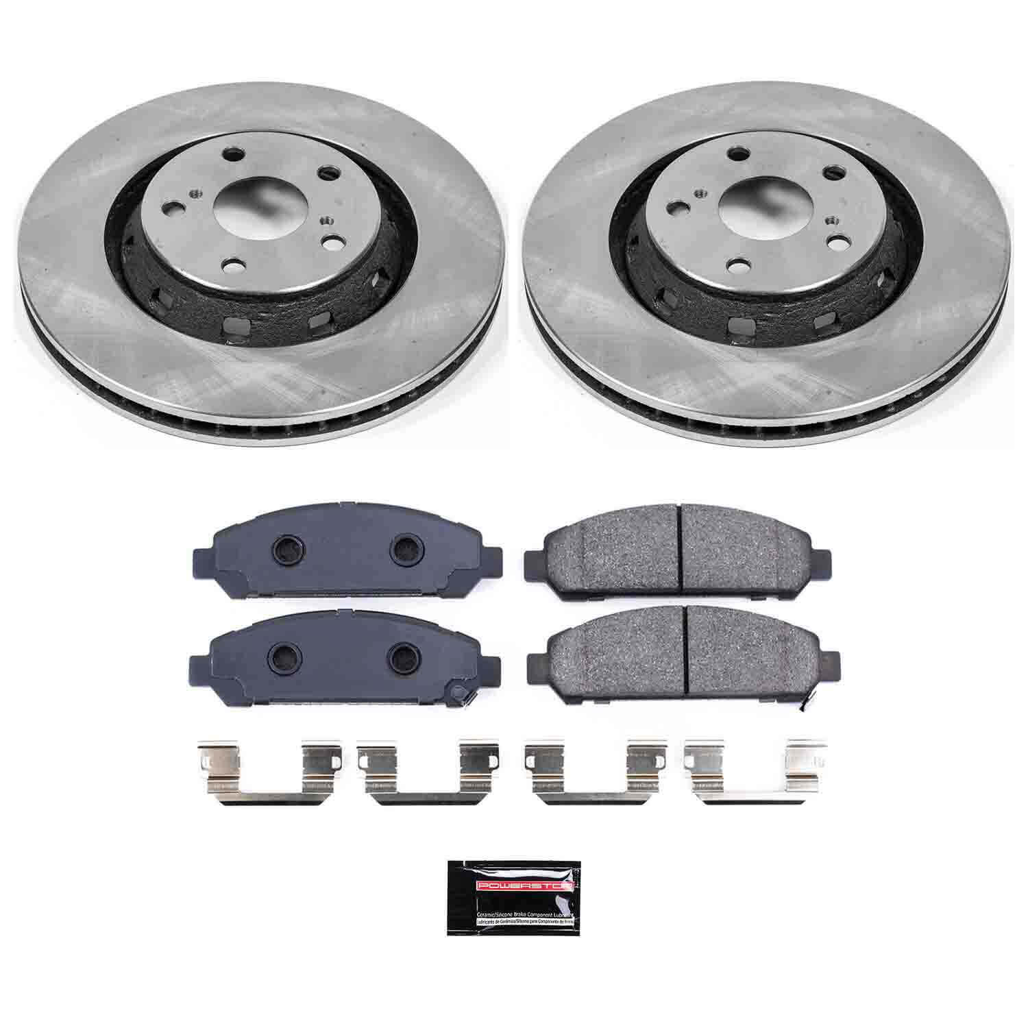 Power Stop KOE5865 Autospecialty - 1-Click Daily Driver Brake Kits (Front) for 2009-2016 Toyota Venza product image