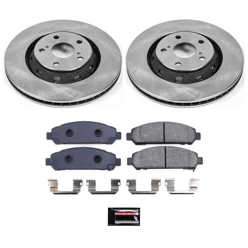Power Stop KOE5865 Autospecialty - 1-Click Daily Driver Brake Kits (Front) for 2009-2016 Toyota Venza product image