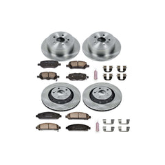 Power Stop KOE5866 Autospecialty - 1-Click Daily Driver Brake Kits (Front And Rear) for 2009-2016 Toyota Venza product image