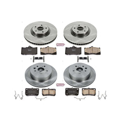 Power Stop KOE5869 Autospecialty - 1-Click Daily Driver Brake Kits (Front And Rear) for 2009-2011 Lexus GS350 product image