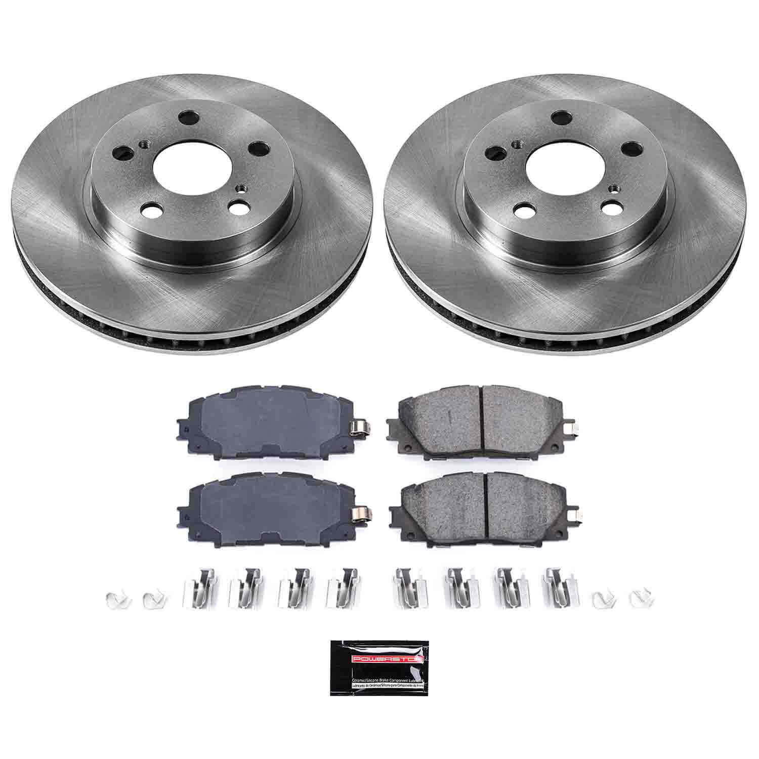 Power Stop KOE5870 Autospecialty - 1-Click Daily Driver Brake Kits (Front) for 2010-2017 Lexus CT200H product image