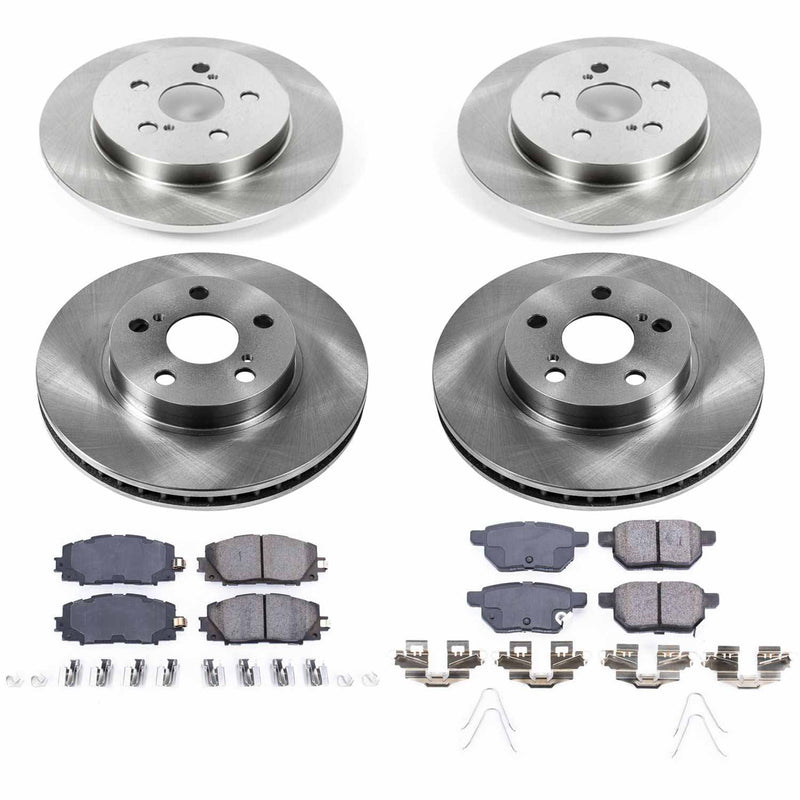 Power Stop KOE5871 Autospecialty - 1-Click Daily Driver Brake Kits (Front And Rear) for 2010-2015 Lexus CT200H product image
