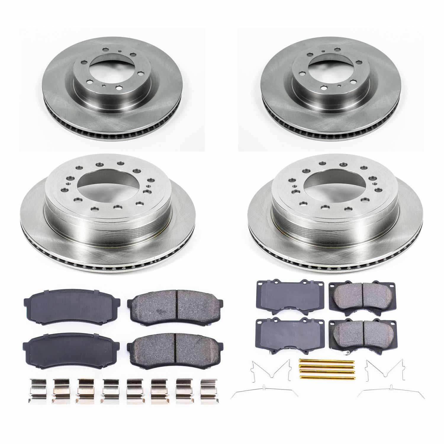Power Stop KOE5874 Autospecialty - 1-Click Daily Driver Brake Kits (Front And Rear) for 2010-2024 Lexus GX460 product image