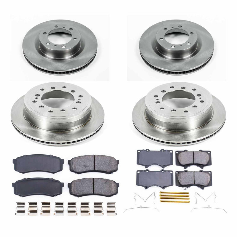 Power Stop KOE5874 Autospecialty - 1-Click Daily Driver Brake Kits (Front And Rear) for 2010-2024 Lexus GX460 product image