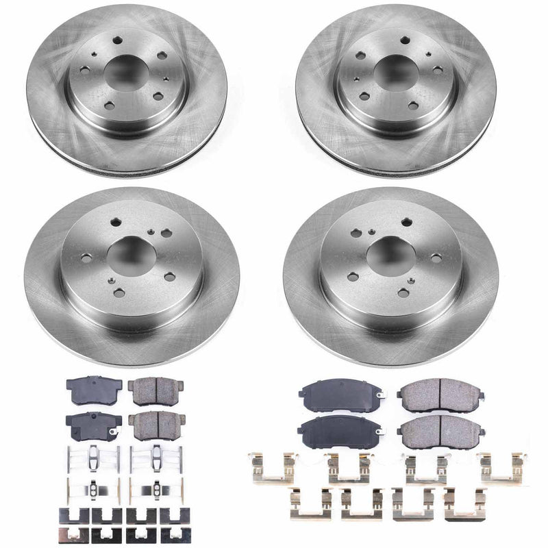 Power Stop KOE5888 Autospecialty 1-Click Daily Driver Front And Rear Brake Kit for 2007-2013 Suzuki SX4 product image