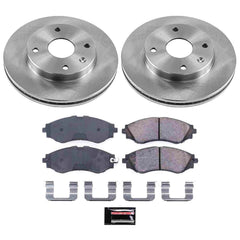 Power Stop KOE5894 Autospecialty 1-Click Daily Driver Plain Rotor Front Brake Kit for 2004-2008 Suzuki Forenza product image