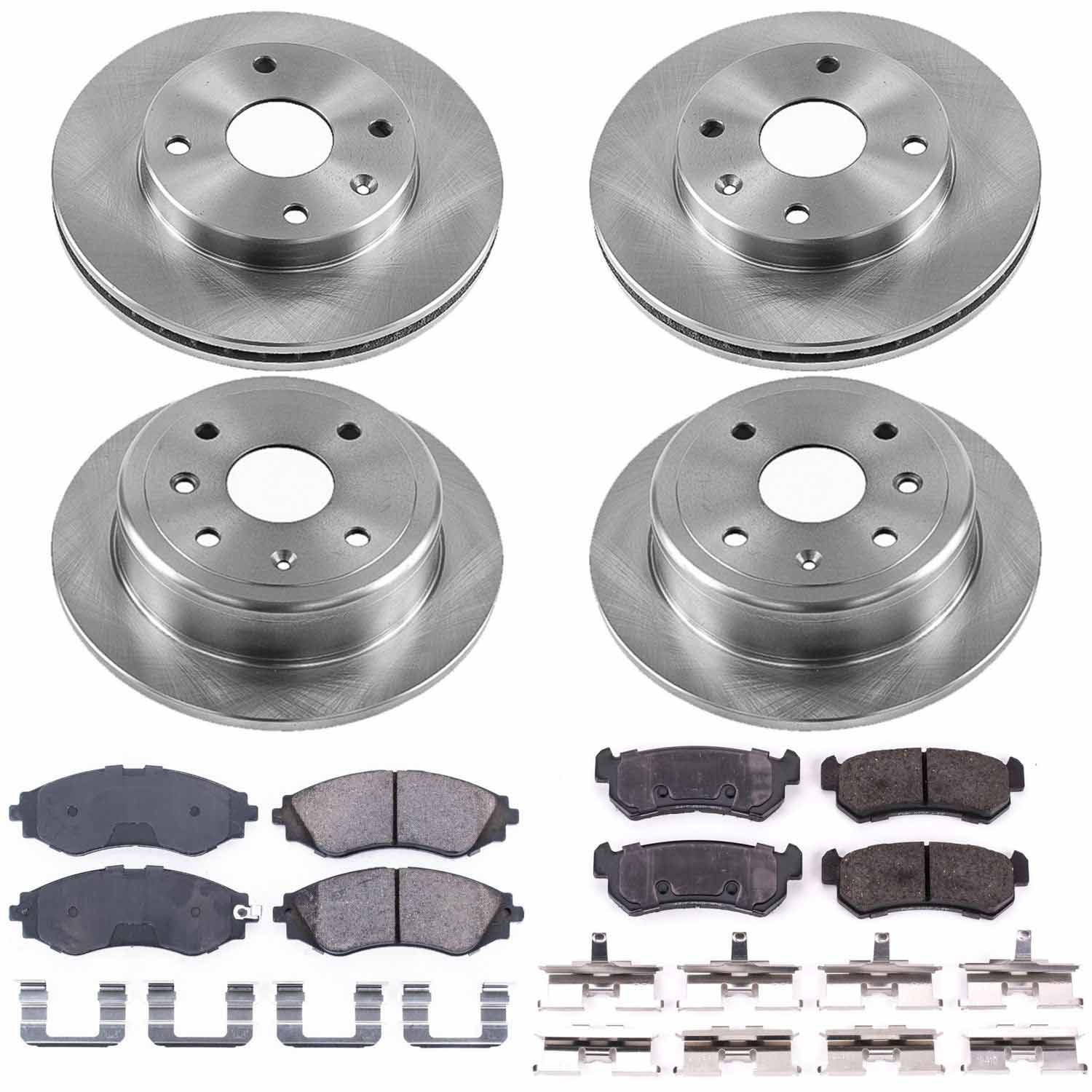 Power Stop KOE5895 Autospecialty 1-Click Daily Driver Front And Rear Brake Kit for 2004-2006 Suzuki Forenza product image
