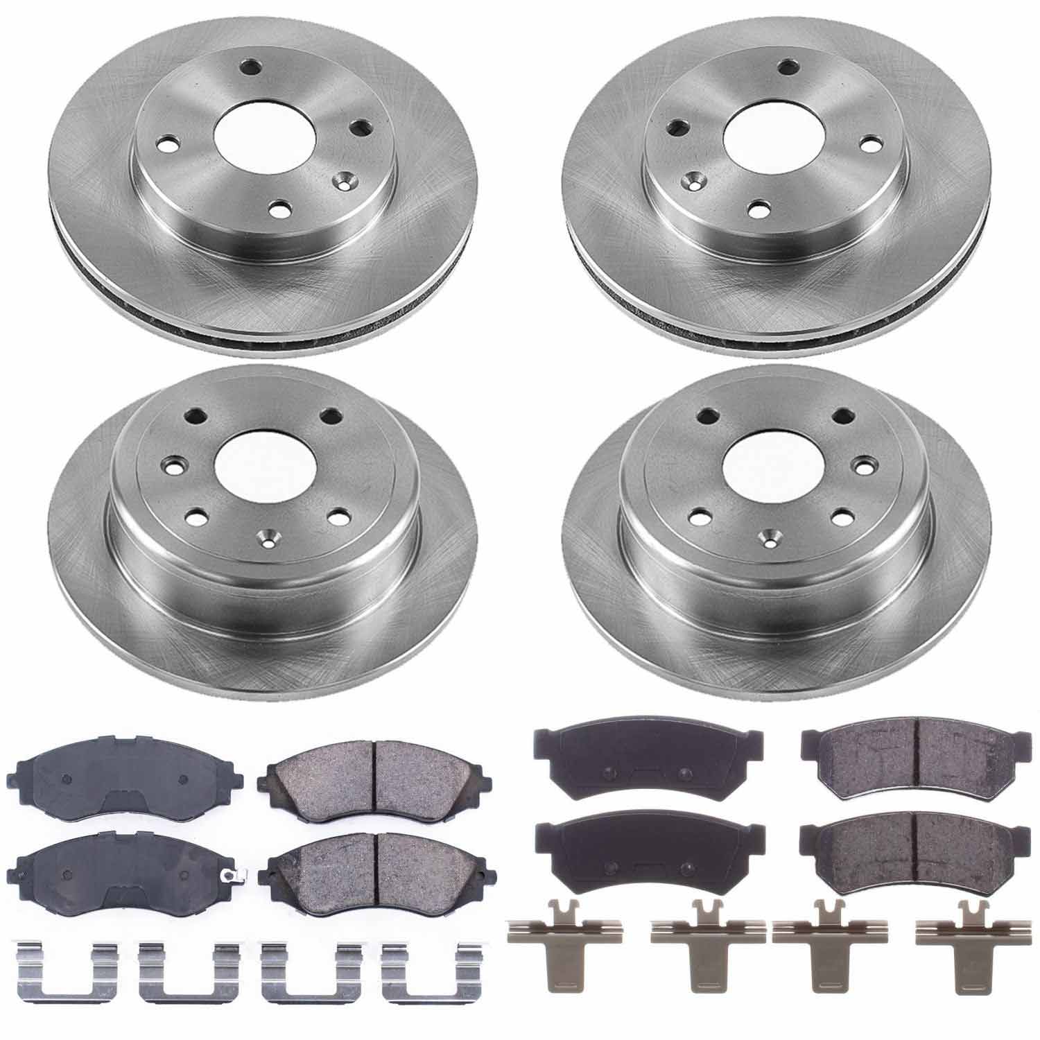 Power Stop KOE5896 Autospecialty 1-Click Daily Driver Front And Rear Brake Kit for 2007-2008 Suzuki Forenza product image