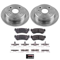 Power Stop KOE5897 Autospecialty 1-Click Daily Driver Plain Rotor Rear Brake Kit for 2004-2006 Suzuki Forenza product image