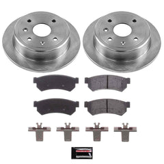 Power Stop KOE5898 Autospecialty 1-Click Daily Driver Plain Rotor Rear Brake Kit for 2007-2008 Suzuki Forenza product image