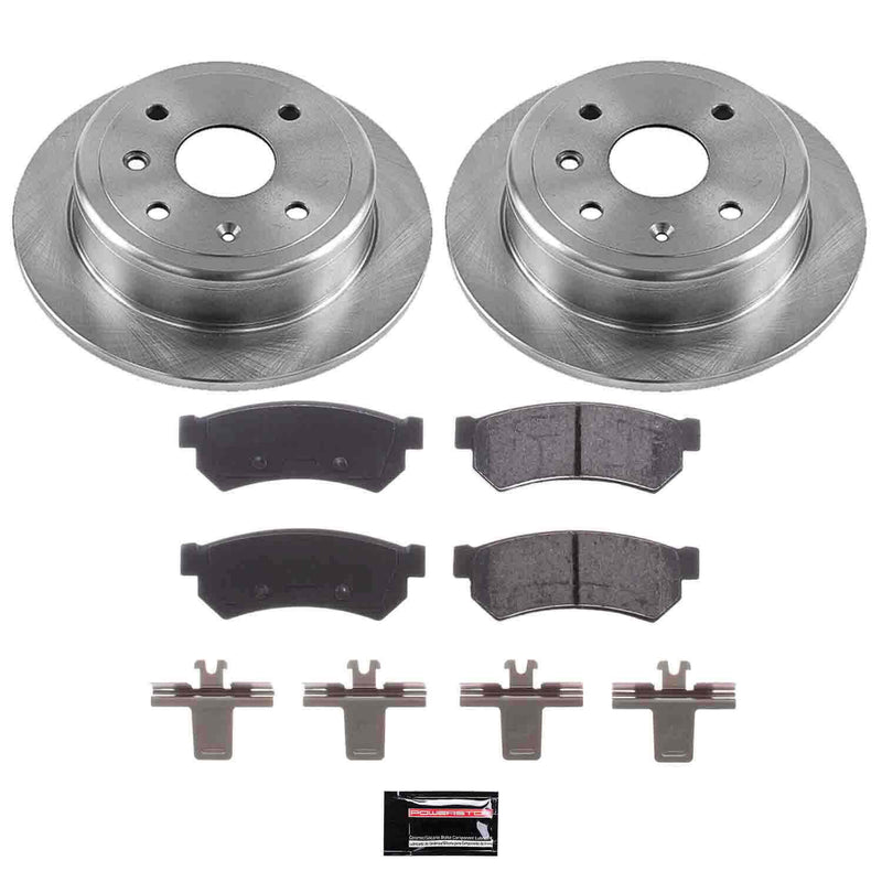 Power Stop KOE5898 Autospecialty 1-Click Daily Driver Plain Rotor Rear Brake Kit for 2007-2008 Suzuki Forenza product image