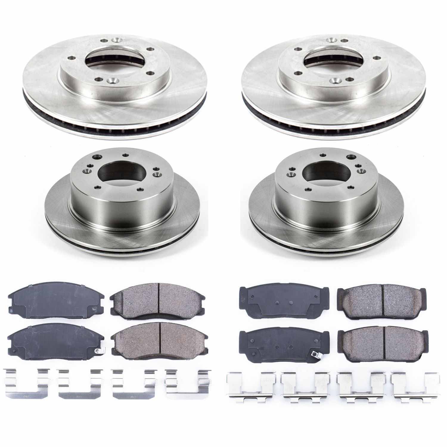 Power Stop KOE5900 Autospecialty - 1-Click Daily Driver Brake Kits (Front And Rear) for 2003-2006 Kia Sorento product image