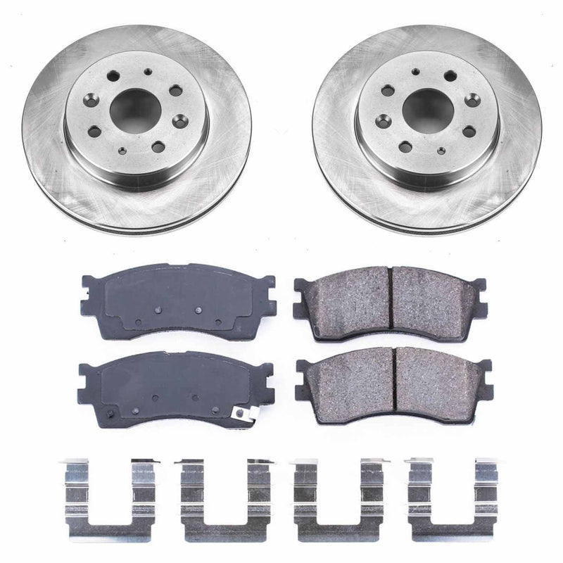 Power Stop KOE5902 Autospecialty 1-Click Daily Driver Front Brake Kit for 2003-2005 Kia Rio product image