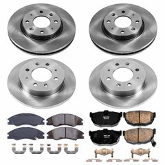 Power Stop KOE5904 Autospecialty 1-Click Daily Driver Front And Rear Brake Kit for 2004-2009 Kia Spectra product image