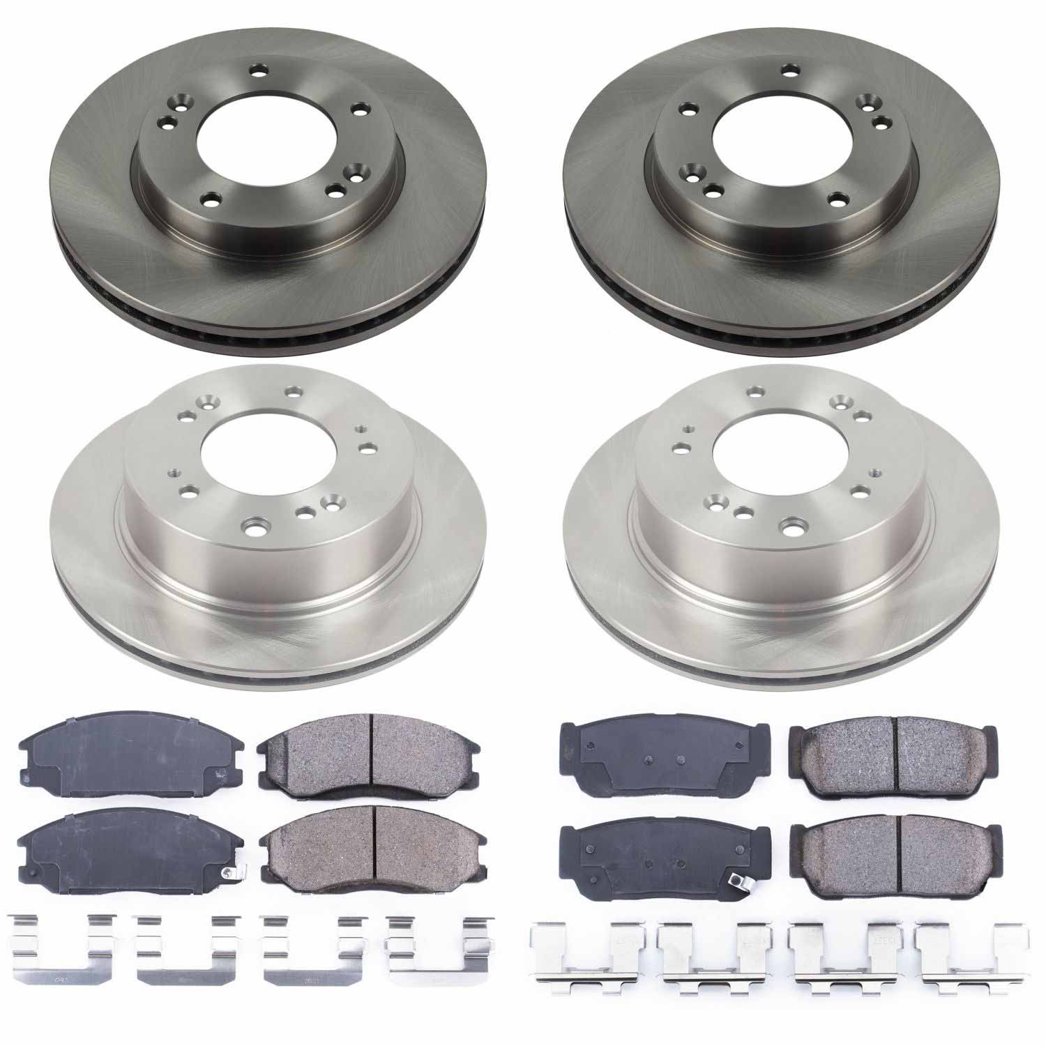 Power Stop KOE5909 Autospecialty 1-Click Daily Driver Front And Rear Brake Kit for 2007-2009 Kia Sorento product image