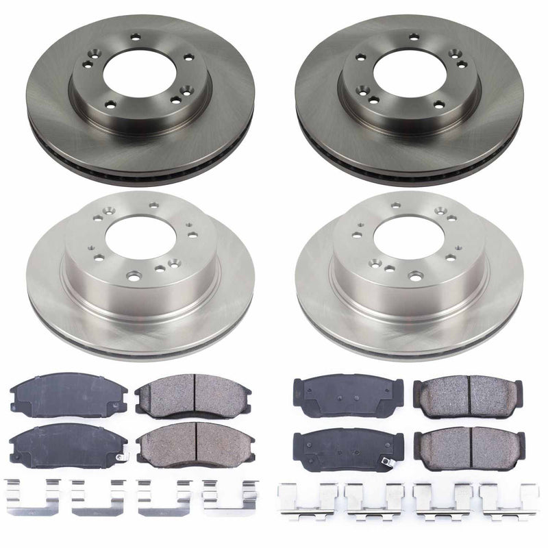 Power Stop KOE5909 Autospecialty 1-Click Daily Driver Front And Rear Brake Kit for 2007-2009 Kia Sorento product image