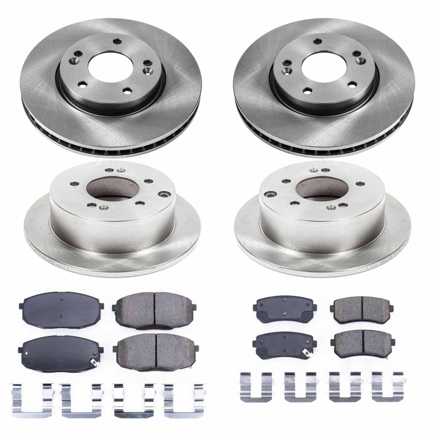 Power Stop KOE5912 Autospecialty 1-Click Daily Driver Front And Rear Brake Kit for 2010-2013 Kia Forte product image