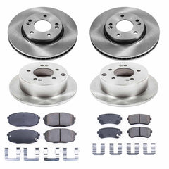 Power Stop KOE5912 Autospecialty 1-Click Daily Driver Front And Rear Brake Kit for 2010-2013 Kia Forte product image