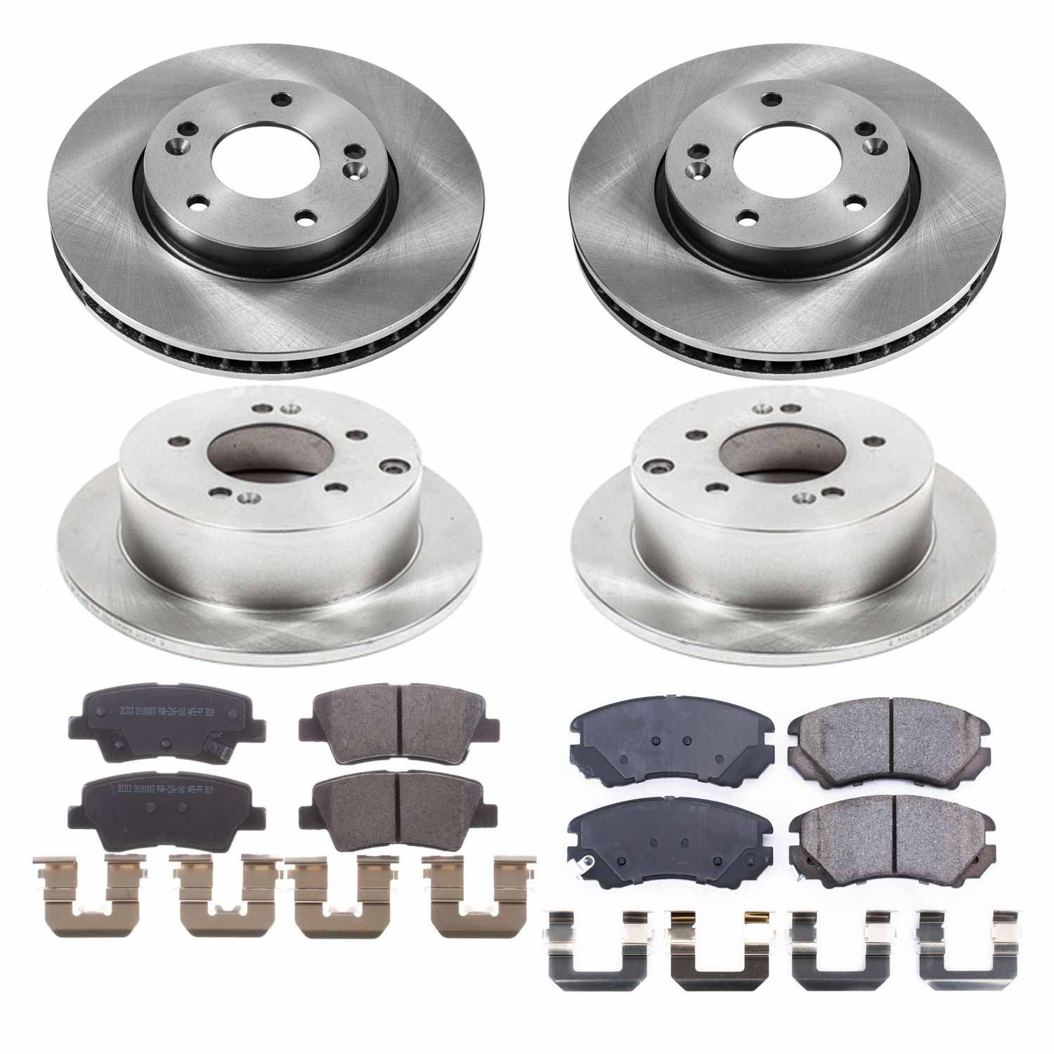 Power Stop KOE5914 Autospecialty 1-Click Daily Driver Front And Rear Brake Kit for 2010-2011 Kia Soul product image