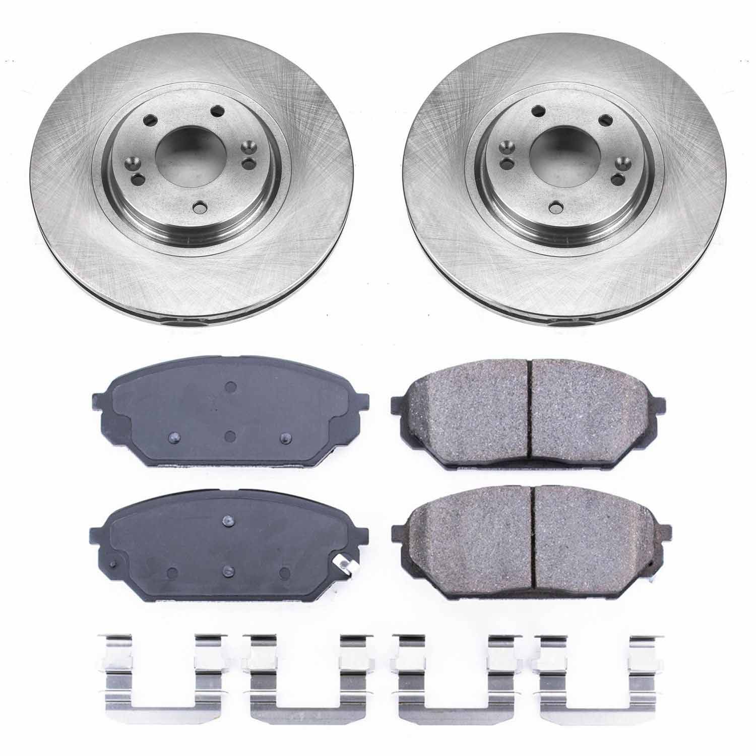Power Stop KOE5918 Autospecialty 1-Click Daily Driver Front Brake Kit for 2007-2012 Hyundai Veracruz product image