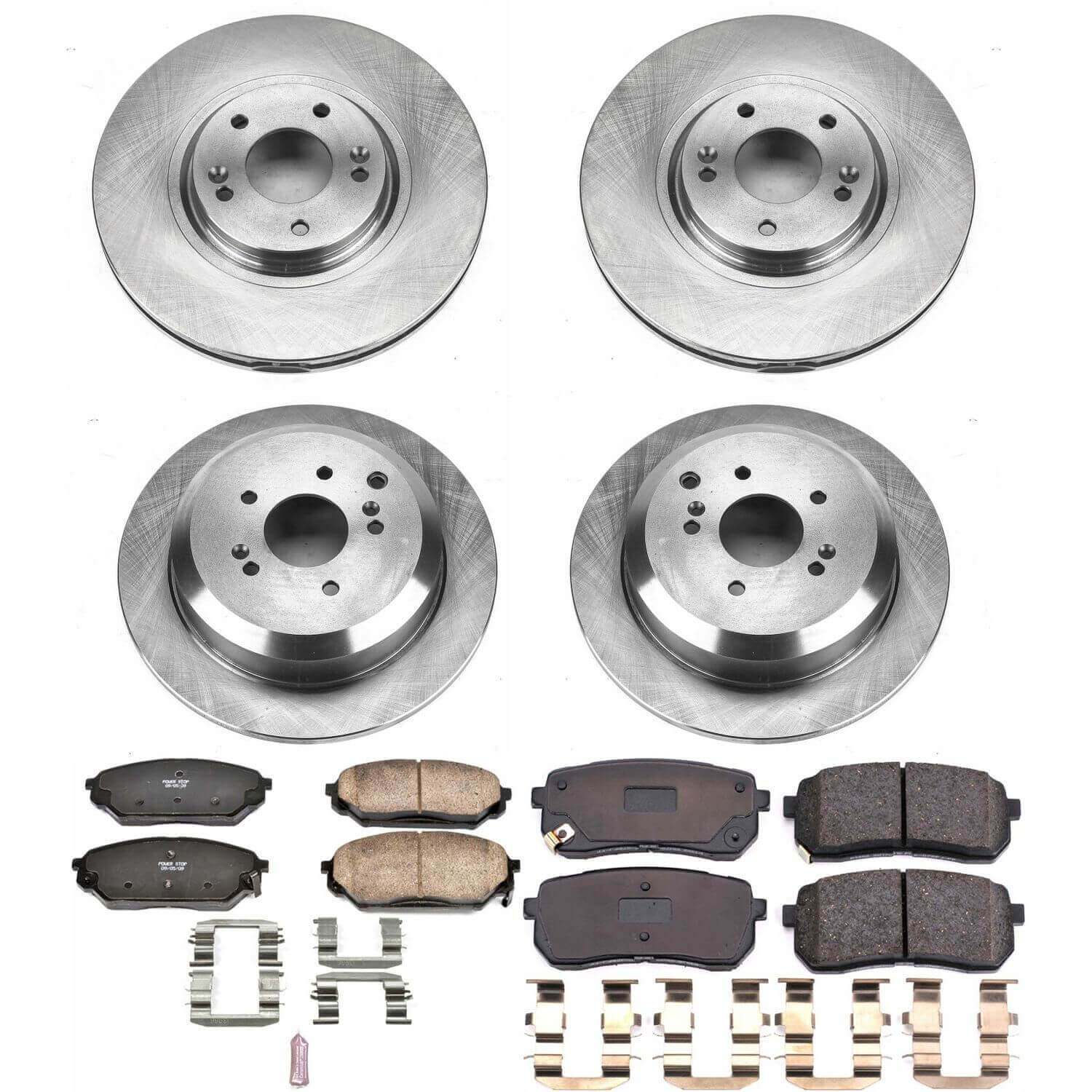 Power Stop KOE5919 Autospecialty 1-Click Daily Driver Front And Rear Brake Kit for 2007-2012 Hyundai Veracruz product image