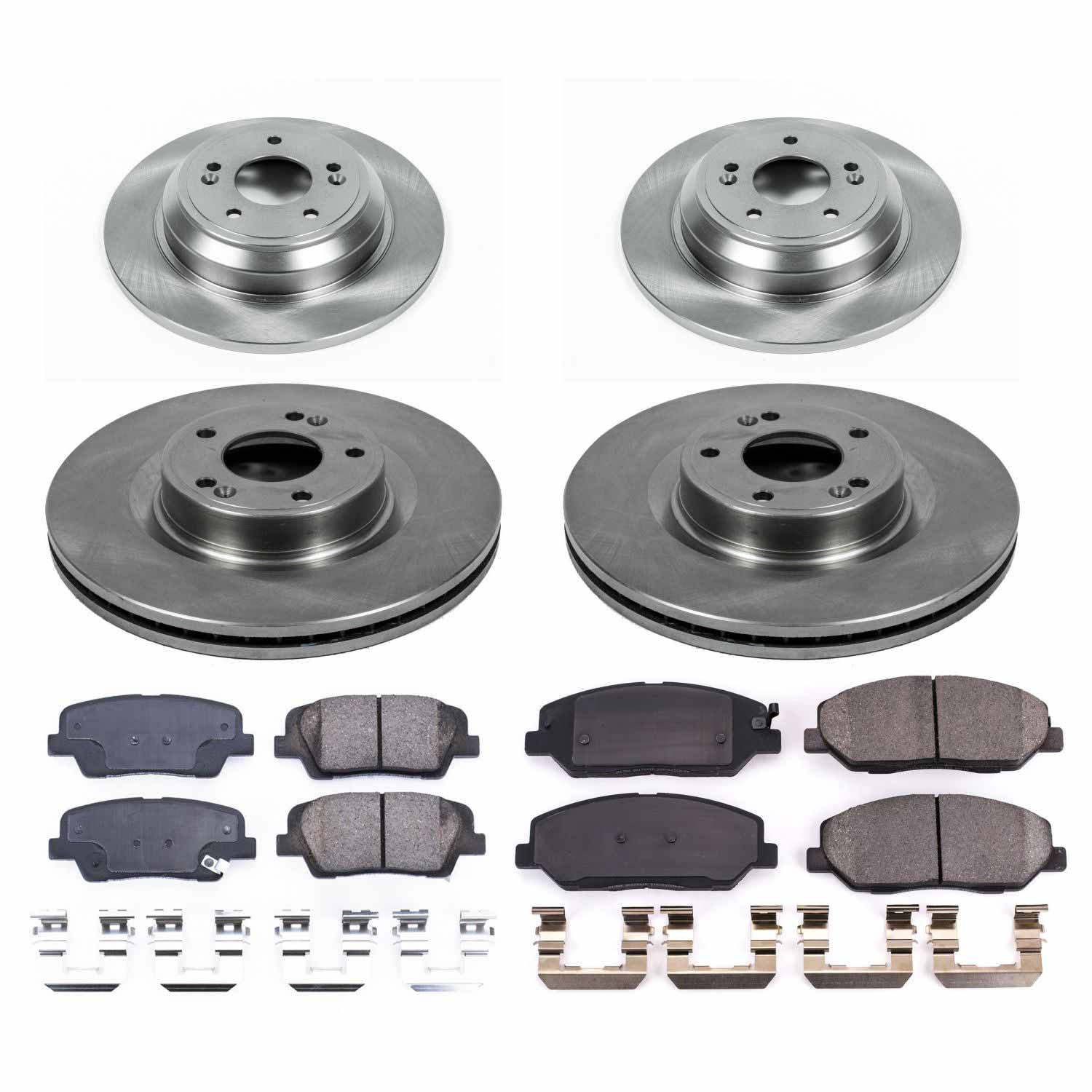 Power Stop KOE5922 Autospecialty 1-Click Daily Driver Front And Rear Pad And Rotor Kit for 2009 Hyundai Genesis product image