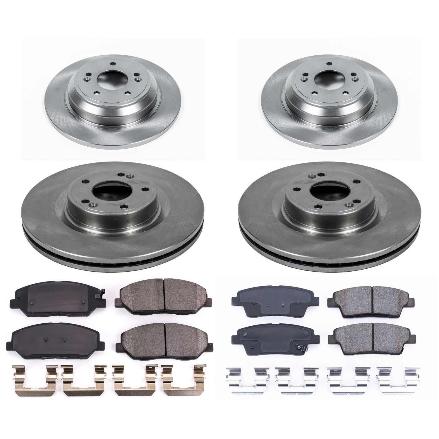 Power Stop KOE5923 Autospecialty 1-Click Daily Driver Front And Rear Pad And Rotor Kit for 2010-2011 Hyundai Genesis product image