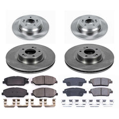 Power Stop KOE5923 Autospecialty 1-Click Daily Driver Front And Rear Pad And Rotor Kit for 2010-2011 Hyundai Genesis product image