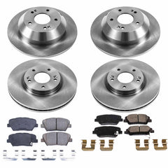 Power Stop KOE5927 Autospecialty 1-Click Daily Driver Front And Rear Brake Kit for 2010-2013 Hyundai Santa Fe product image