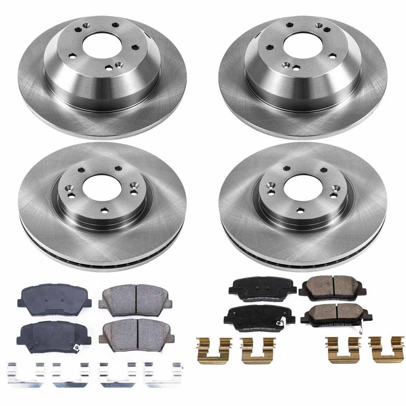 Power Stop KOE5927 Autospecialty 1-Click Daily Driver Front And Rear Brake Kit for 2010-2013 Hyundai Santa Fe product image