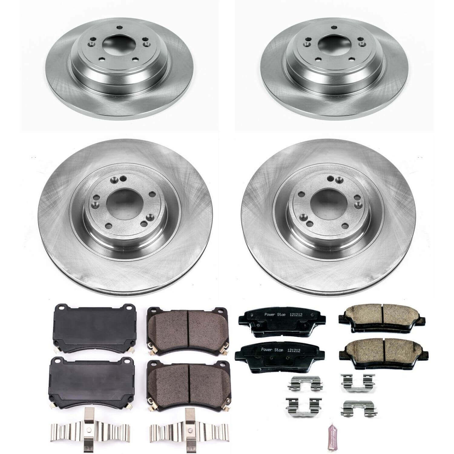 Power Stop KOE5929 Autospecialty 1-Click Daily Driver Front And Rear Brake Kit for 2012-2014 Hyundai Genesis product image