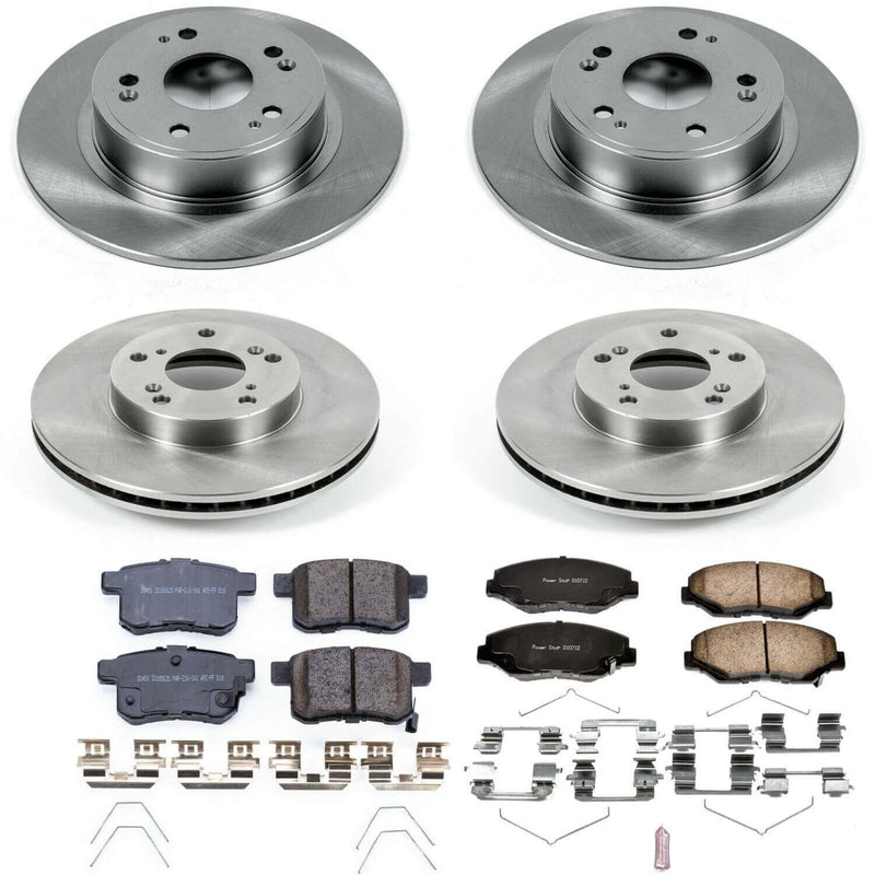 Power Stop KOE5934 Autospecialty - 1-Click Daily Driver Brake Kits (Front And Rear) for 2011-2012 Honda Accord product image