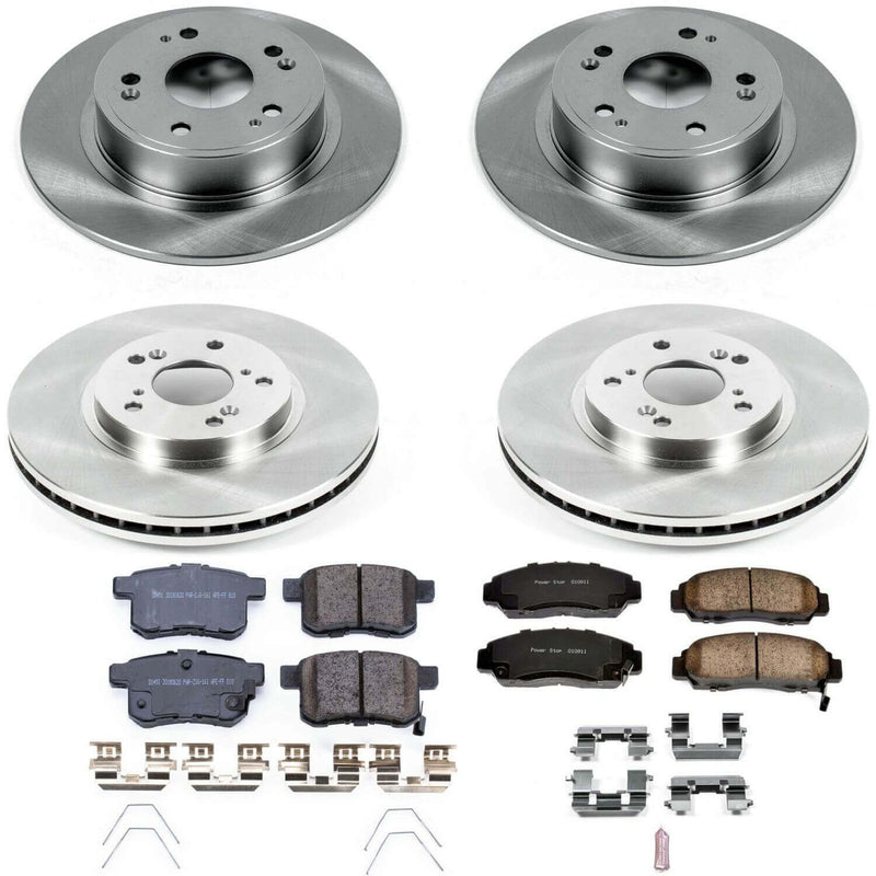 Power Stop KOE5935 Autospecialty - 1-Click Daily Driver Brake Kits (Front And Rear) for 2011 Honda Accord product image