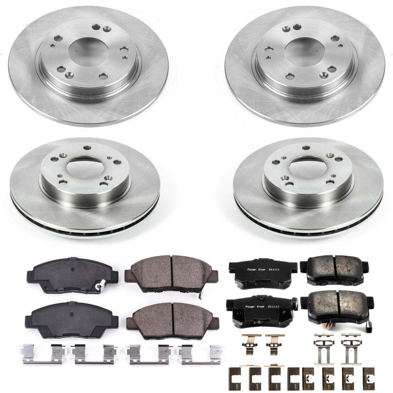 Power Stop KOE5936 Autospecialty 1-Click Daily Driver Front And Rear Brake Kit for 2011-2015 Honda Cr-Z product image