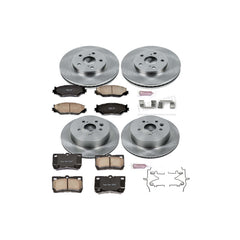 Power Stop KOE5937 Autospecialty - 1-Click Daily Driver Brake Kits (Front And Rear) for 2010-2013 Lexus IS250 product image