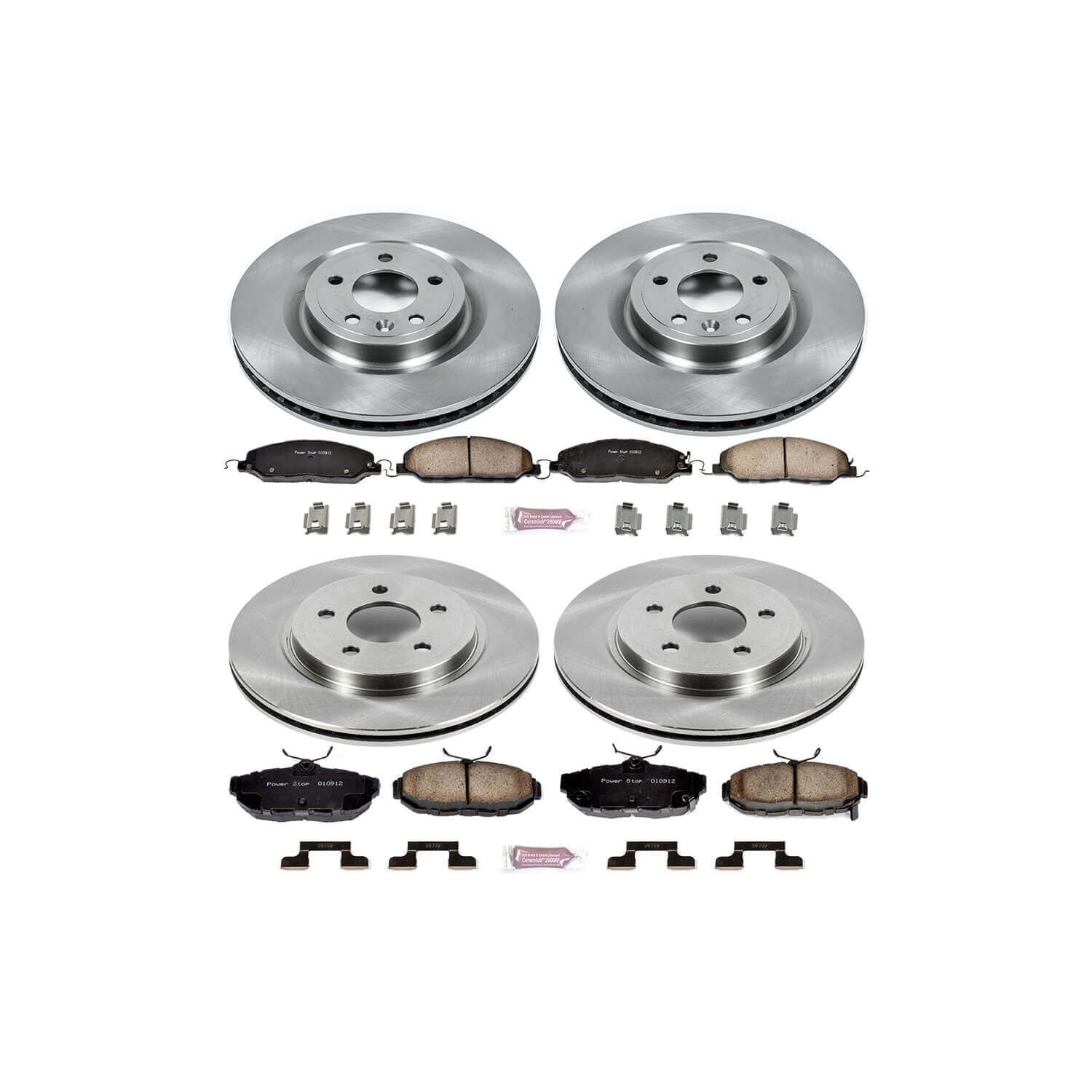 Power Stop KOE5943 Autospecialty - 1-Click Daily Driver Brake Kits (Front And Rear) for 2011-2014 Ford Mustang product image
