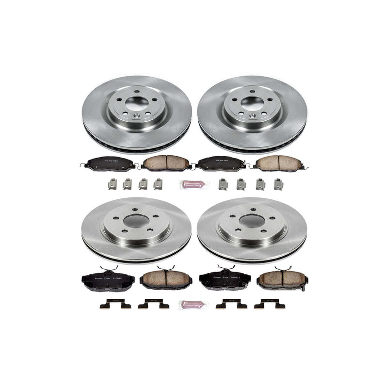Power Stop KOE5943 Autospecialty - 1-Click Daily Driver Brake Kits (Front And Rear) for 2011-2014 Ford Mustang product image
