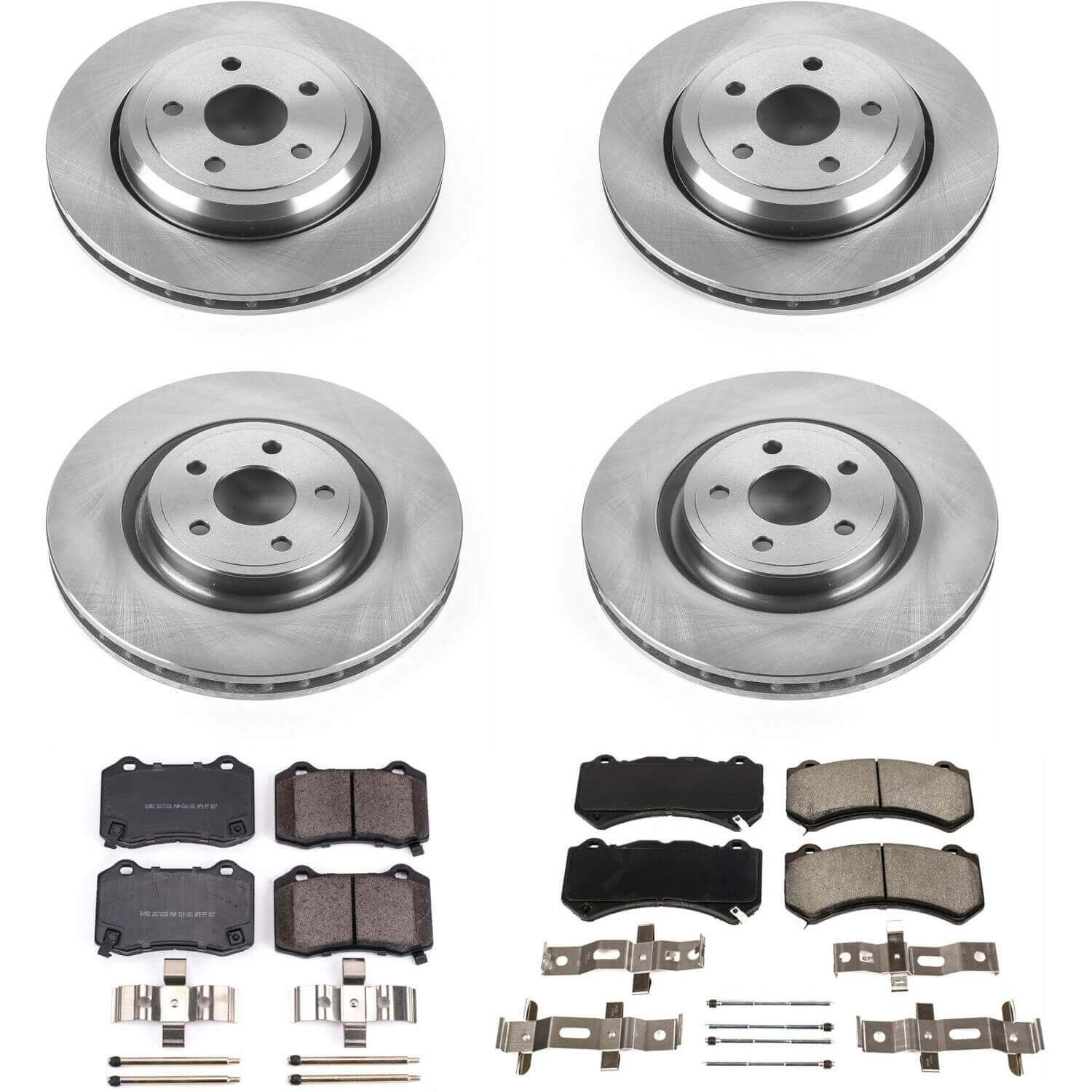 Power Stop KOE5958 Autospecialty - 1-Click Daily Driver Brake Kits (Front And Rear) for 2012-2017 Jeep Grand Cherokee product image