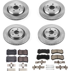Power Stop KOE5958 Autospecialty - 1-Click Daily Driver Brake Kits (Front And Rear) for 2012-2017 Jeep Grand Cherokee product image