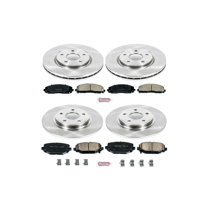 Power Stop KOE5960 Autospecialty - 1-Click Daily Driver Brake Kits (Front And Rear) for 2012-2020 Chrysler Town & Country product image