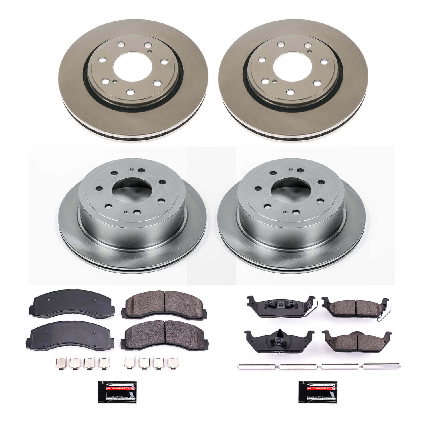 Power Stop KOE5973 Autospecialty 1-Click Daily Driver Front And Rear Pad And Rotor Kit for 2010-2011 Ford F-150 product image