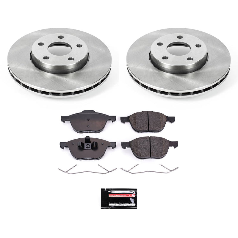 Power Stop KOE5976 Autospecialty - 1-Click Daily Driver Brake Kits (Front) for 2004-2018 Ford C-Max product image